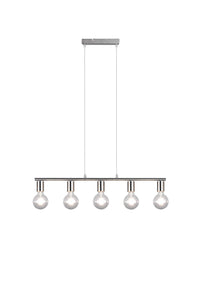 Lampada a Sospensione da Interno   in Metallo Nickel Opaco