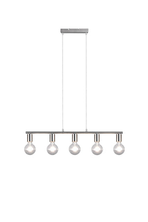 Lampada a Sospensione da Interno   in Metallo Nickel Opaco