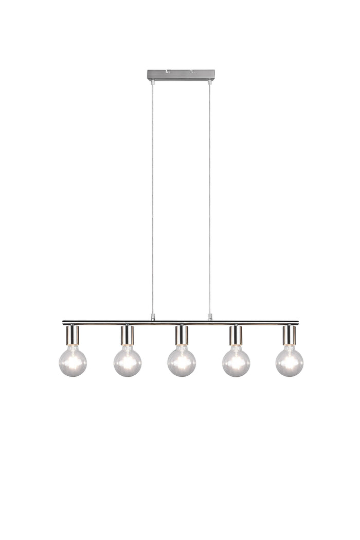 Lampada a Sospensione da Interno   in Metallo Nickel Opaco