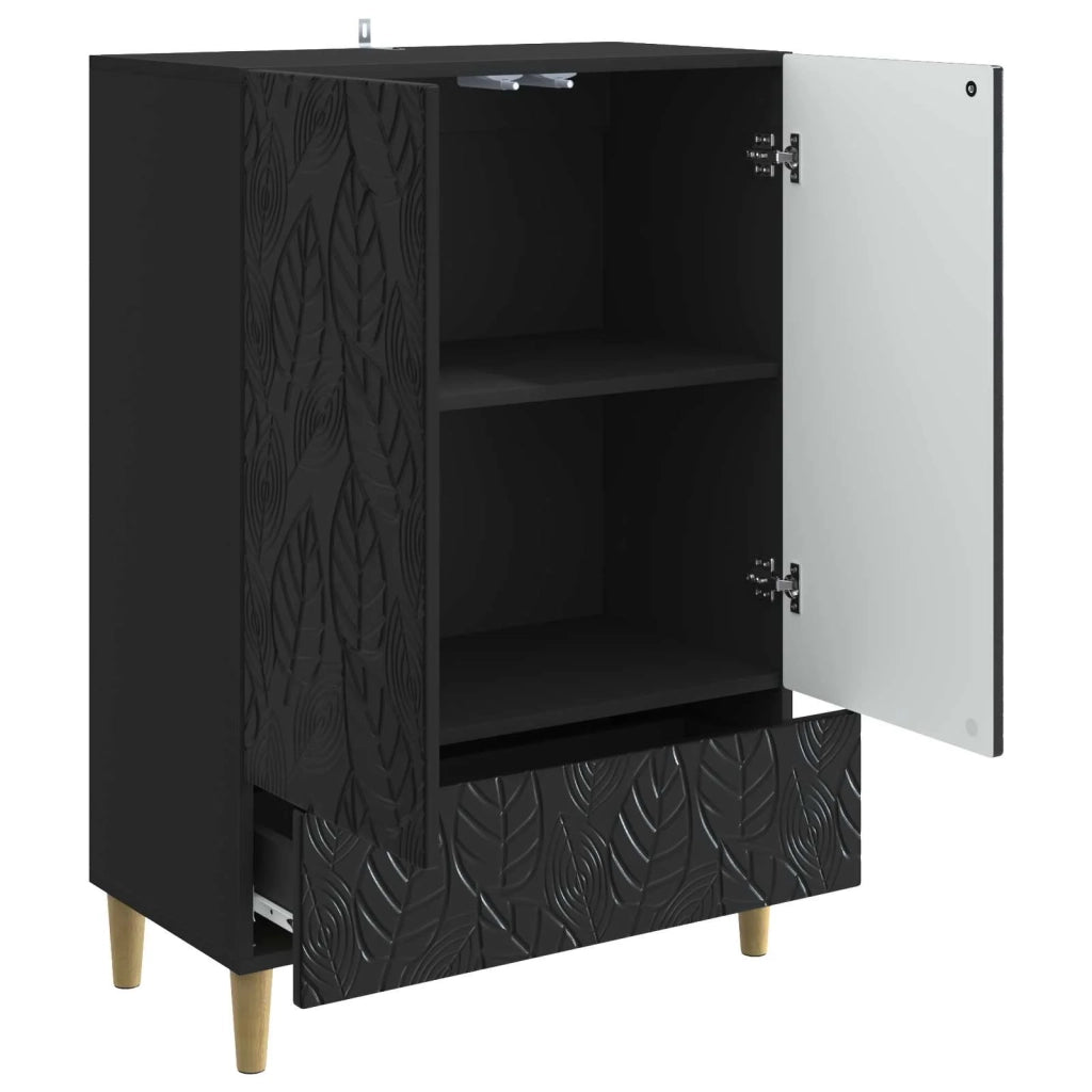 Credenza Nero 66 x 34,5 x 95 cm Legno ingegnerizzato 895126