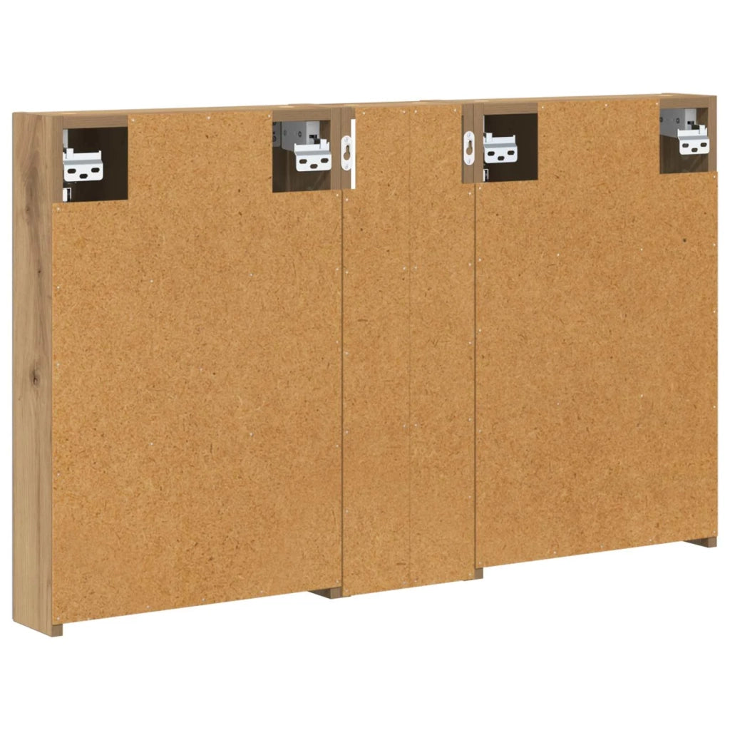 Set di Armadi da Bagno con porta 3 pcs 100 x 10,5 x 60,5 cm 3403703