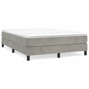 Letto matrimoniale | Letto per adulti | Struttura Letto a Rete a Molle Grigio Chiaro 140x200 cm Velluto