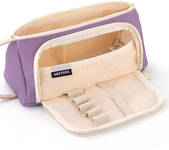 Etui con grande capacità per strumenti da disegno Tas per scuola media, università, ufficio, studente, coppia adulta.