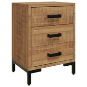 Comodino | Armadio da Notte | Mobiletto da notte Marrone 40x30x55 cm Legno Massello di Pino Riciclato