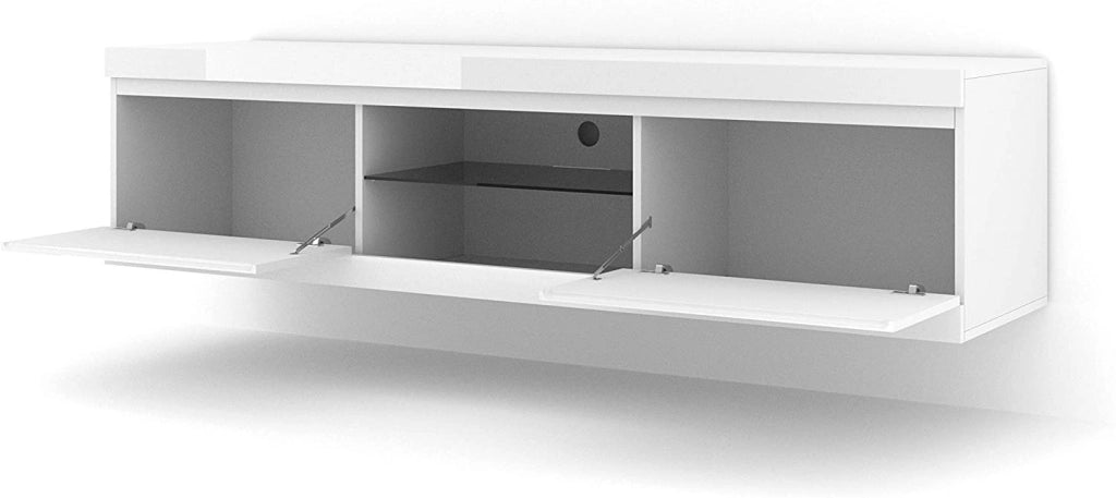 ARMADIO PORTA TV NET 180 BIANCO LUCIDO