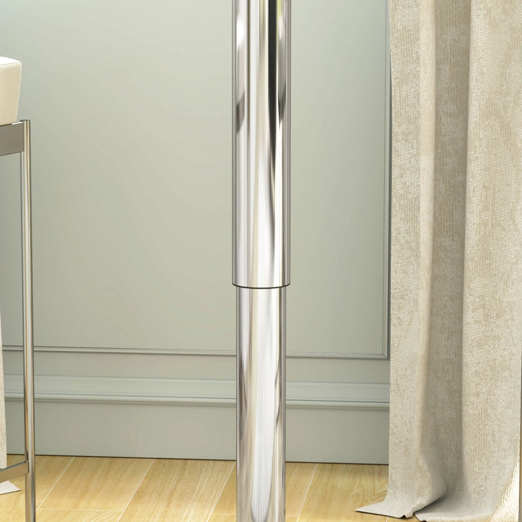 Tavolo da Bar Girevole con Altezza Regolabile ¨C Zephmum ¨C Bianco ?63x67-93 cm