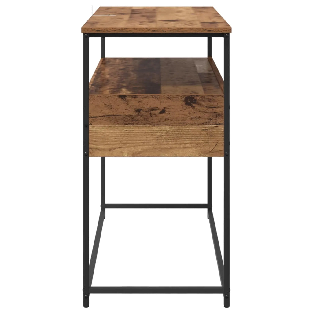 Tavolo consolle con cassetto Legno vecchio 100 x 40 x 75 cm