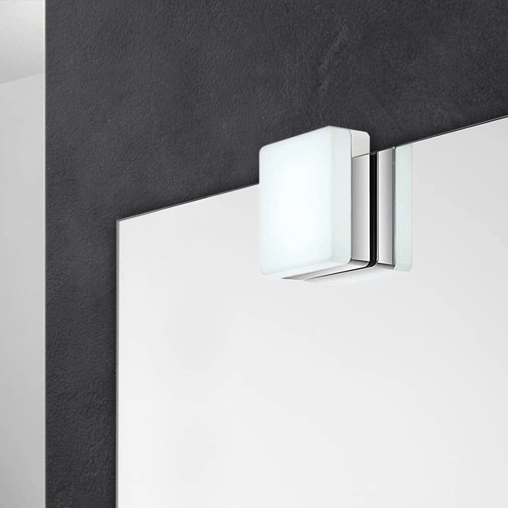 Trade Shop - Lampada A Led Per Specchio Da Bagno 4,5 W Applique Argento Luce Naturale 4000k 75p-an -