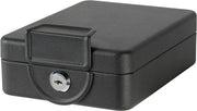 Cassaforte a viti con cassettino scorrevole - Ideale per sotto il tavolo - 1 pezzo - Nero - 16 cm