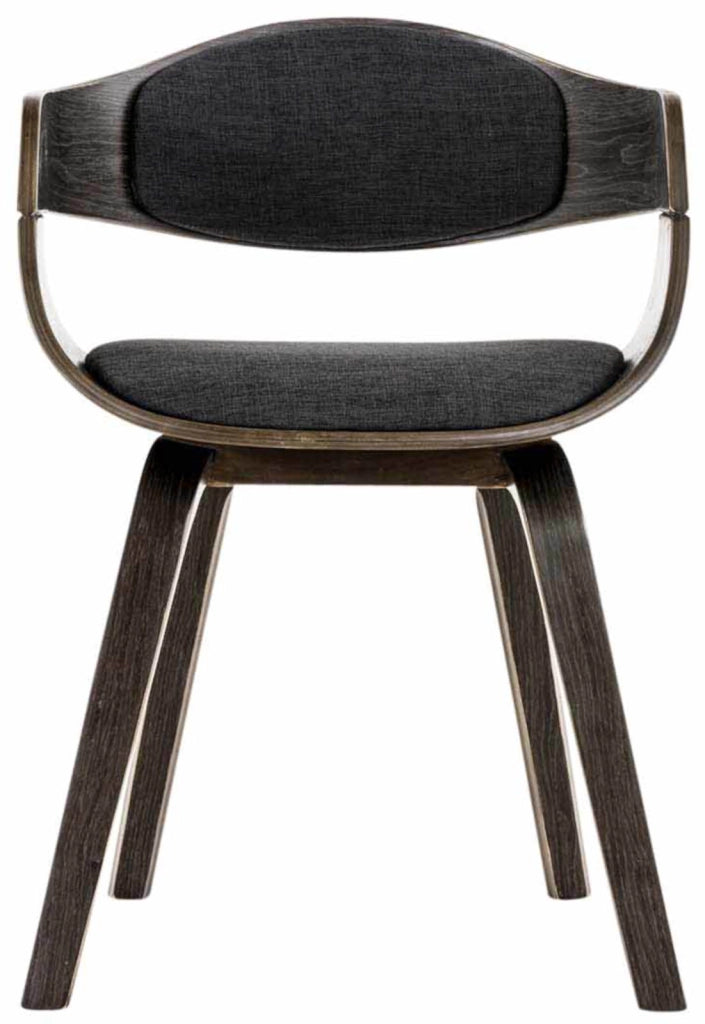 Set di 2 sedie Kingston in tessuto grigio/grigio scuro