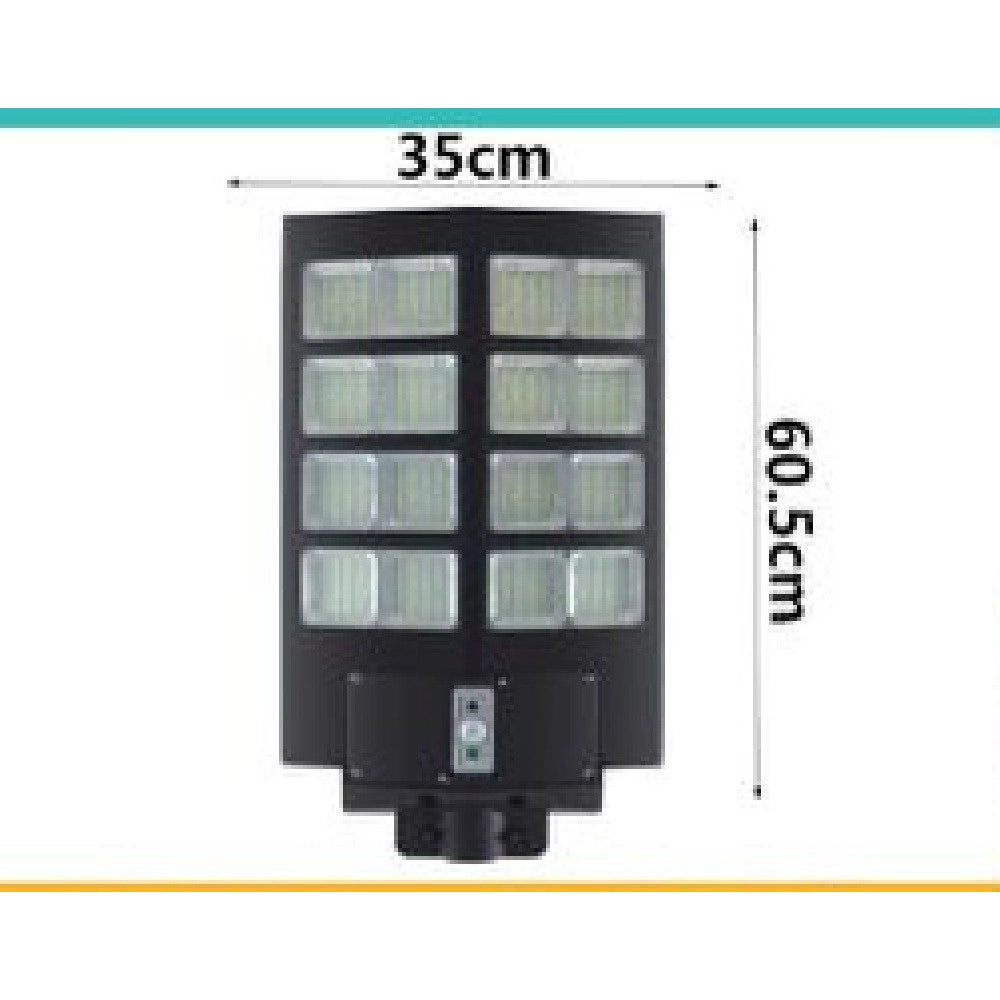Trade Shop - Faro Led Lampione Stradale 900w Pannello Solare Sensore Crepuscolare Ip67 Led-8471 -