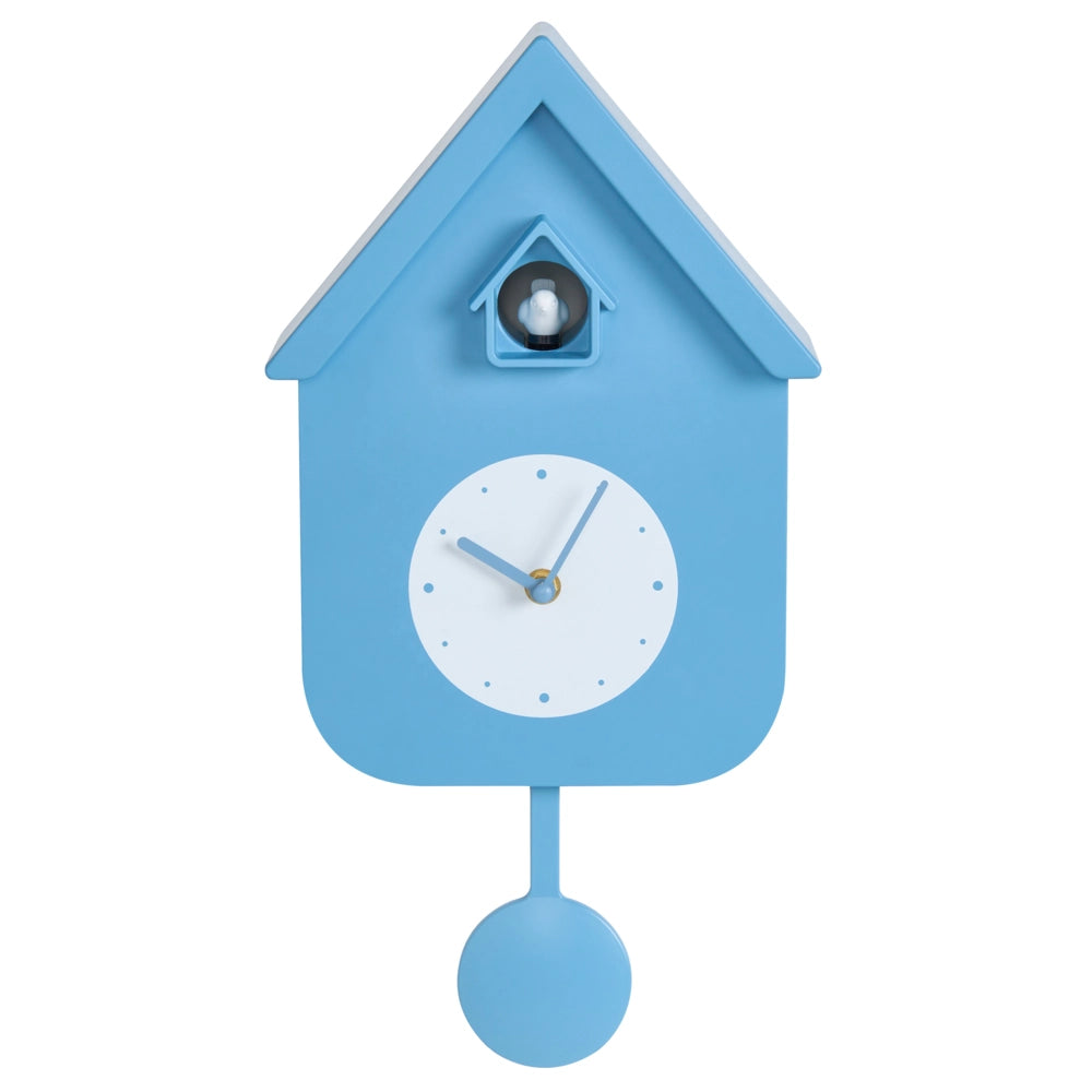 Orologio a cucù moderno con pendolo e blu