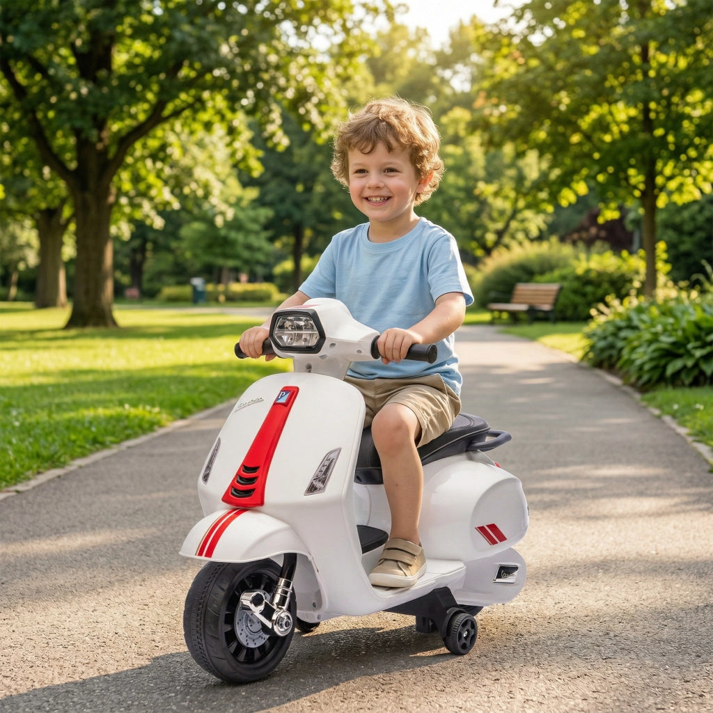 Moto Elettrica Bambini 2-4 Anni ¨C zephmum ¨C Bianco
