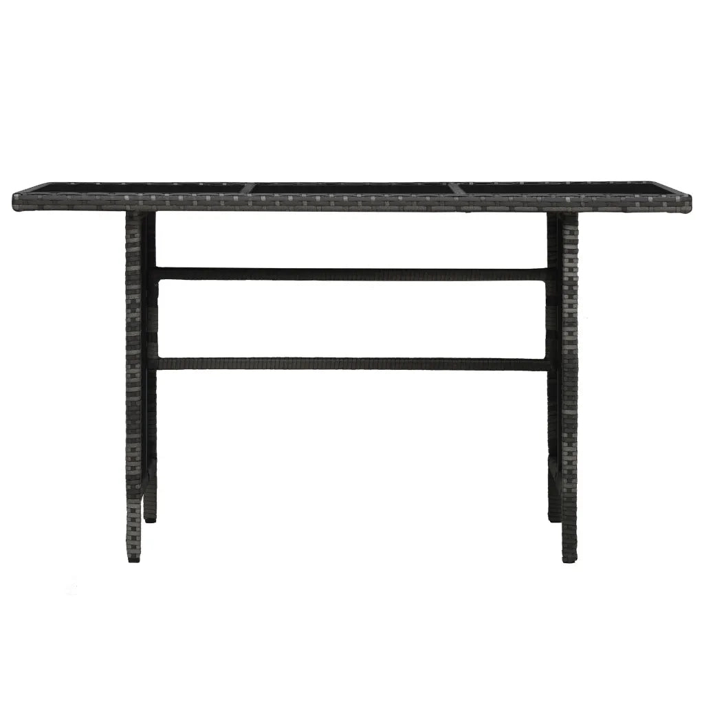 Set Divani da Giardino 3 pz con Cuscini in Polyrattan Grigio cod mxl 35153