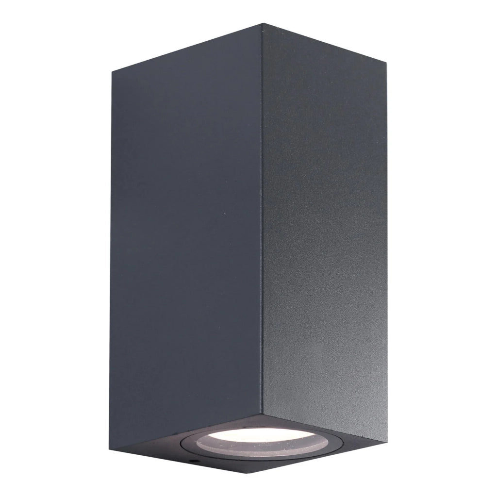 Applique led da parete a doppio fascio colore antracite mod. Toledo