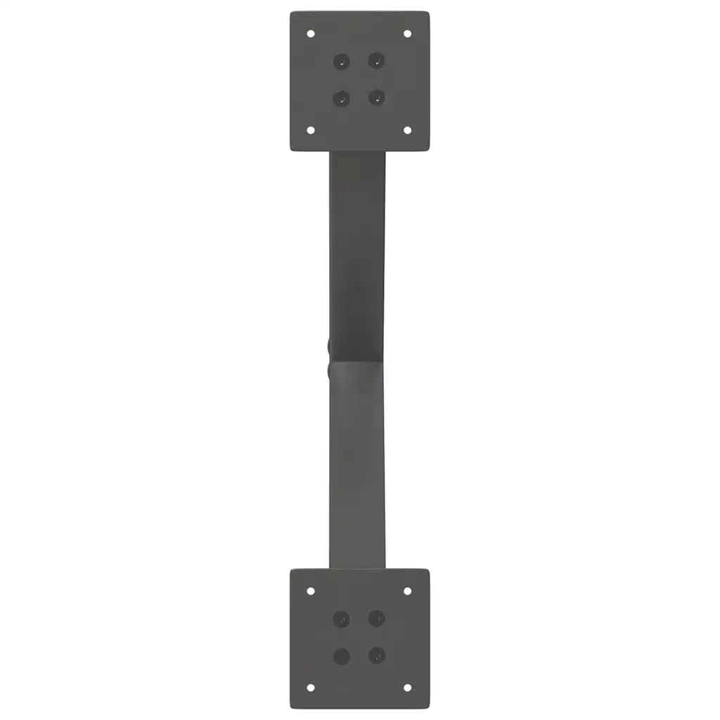 Gambe per tavolo da pranzo a forma di X 2 pz Antracite 57x(72-73) cm Acciaio