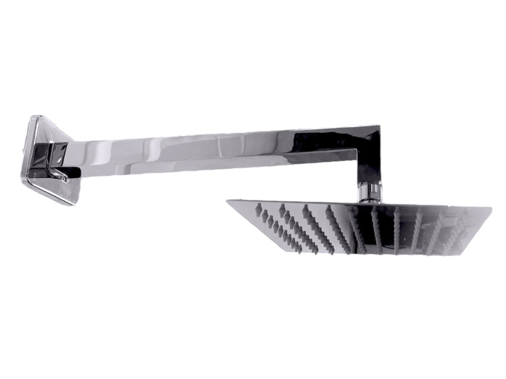 Kit set Doccia Braccio Doccia Cm 30 Con Soffione Doccia Quadrato 20 X 20