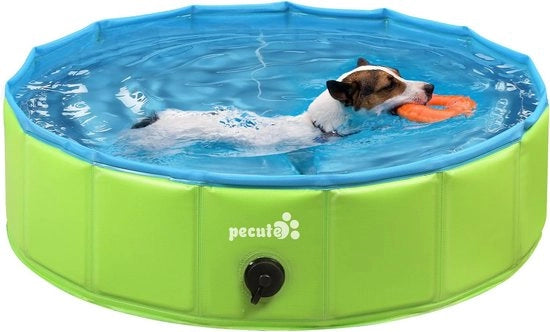 Piscina per cani pieghevole con PVC antiscivolo - resistente - per bambini e animali domestici - cane e gatto - regalo - misura M 80 * 20CM Piscina per cani