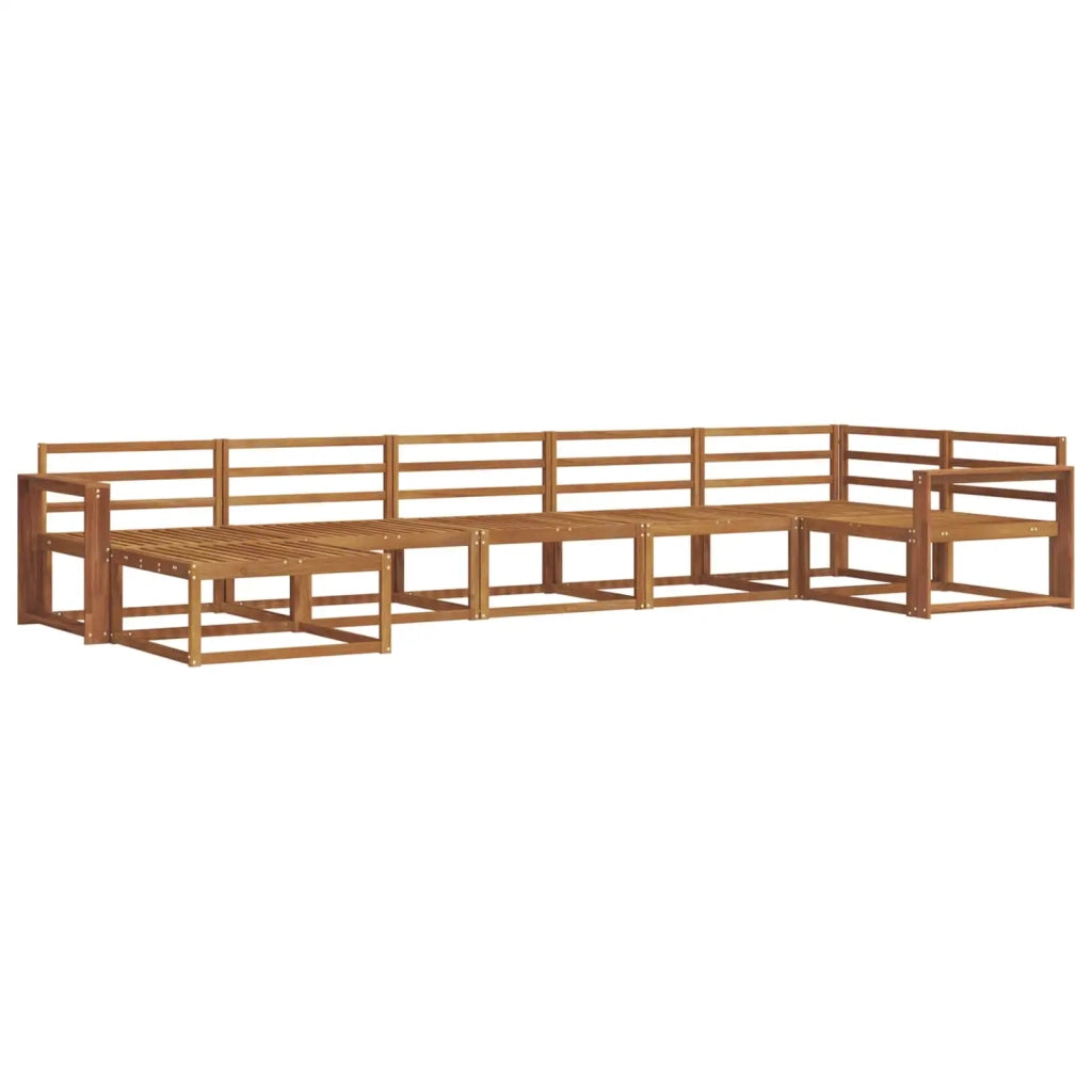 Set di divani da esterno 7 pcs Naturale 3367897