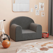 Divano per Bambini-Sofa-Divanetto Antracite in Morbido Peluche 899581