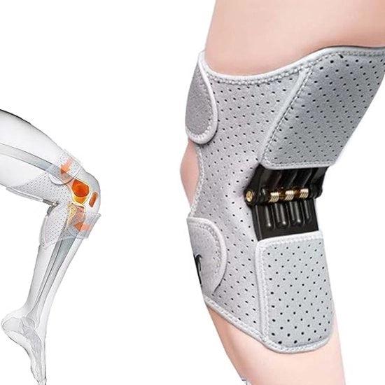 Stabilizzatore ginocchiere ergonomico monoblocco con supporto rigido per gomito, stabilizzatore ginocchiere regolabile, booster protettivo con molla robusta, adatto a uomini e donne.
