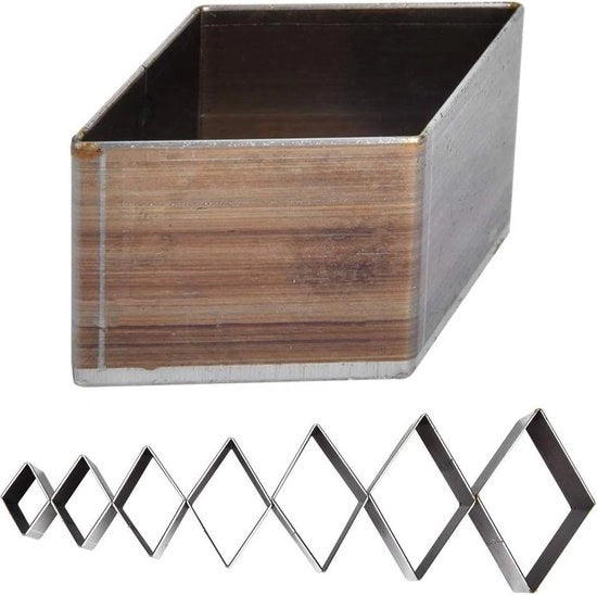 Set di 7 stamini in legno per forare - 20-50 mm - foro a goccia - attrezzo DIY per artigianato a mano - creazione portafoglio in corda.