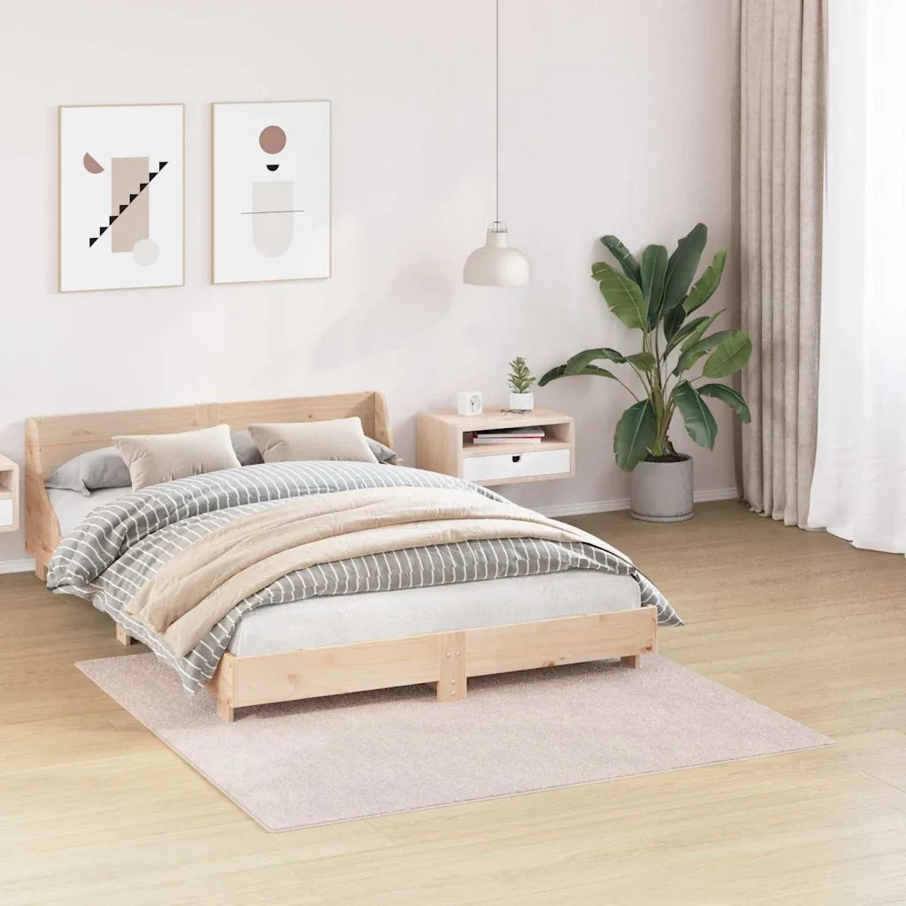 Tappeto Shaggy Antiscivolo Crema 160 x 160 cm PP 4019784