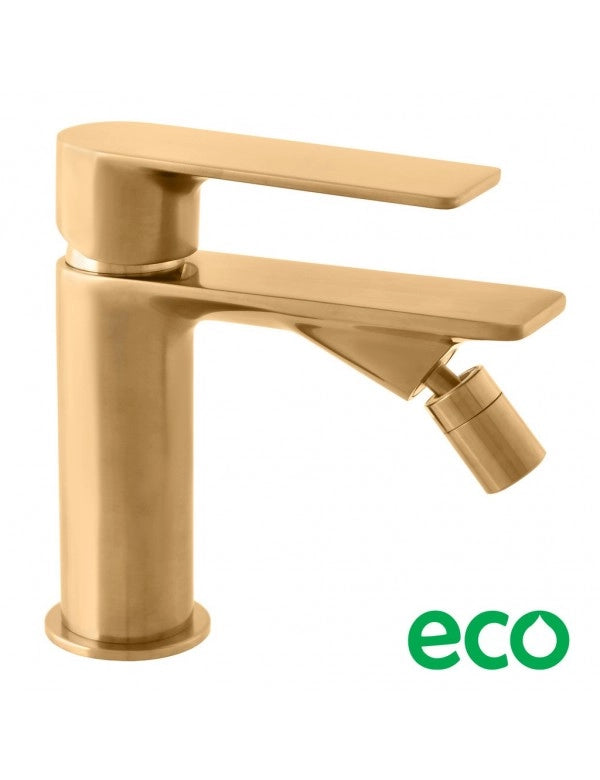 Miscelatore bidet a libera installazione NIL in ottone dorato spazzolato senza sifone