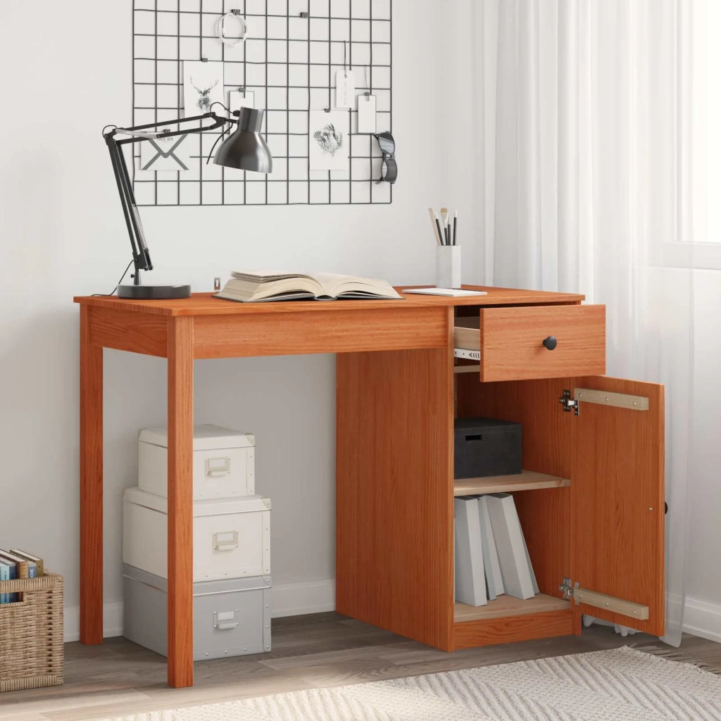 Scrivania Marrone Cera 100 x 50 x 74 cm Legno di pino massiccio 8006902