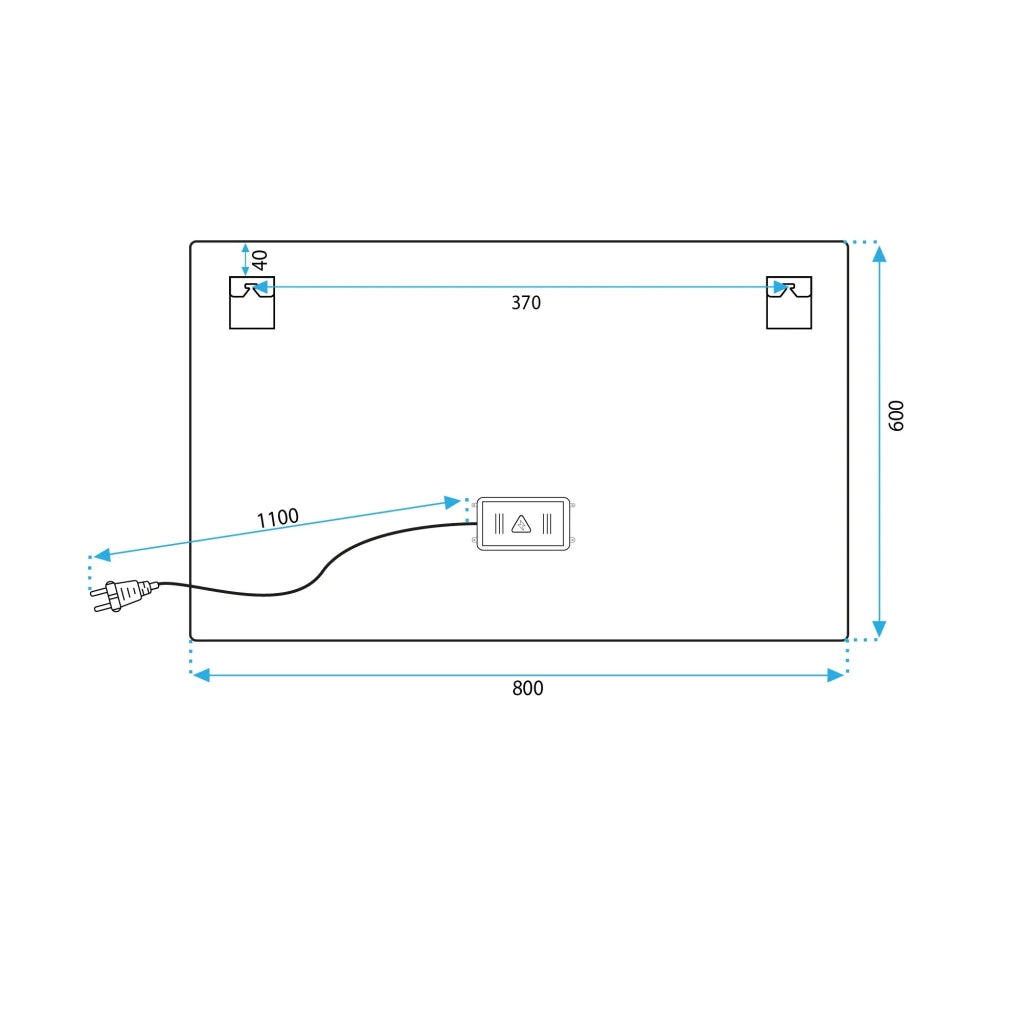 Specchio Led 80x60cm P10407