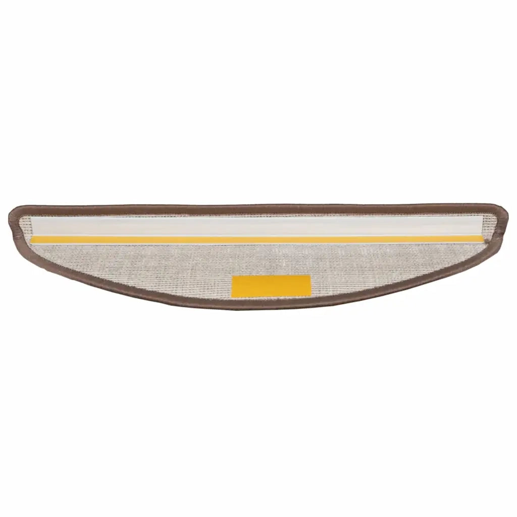 Tappetini per scale autoadesivi 15 pcs Marrone 56 x 17 x 3 cm