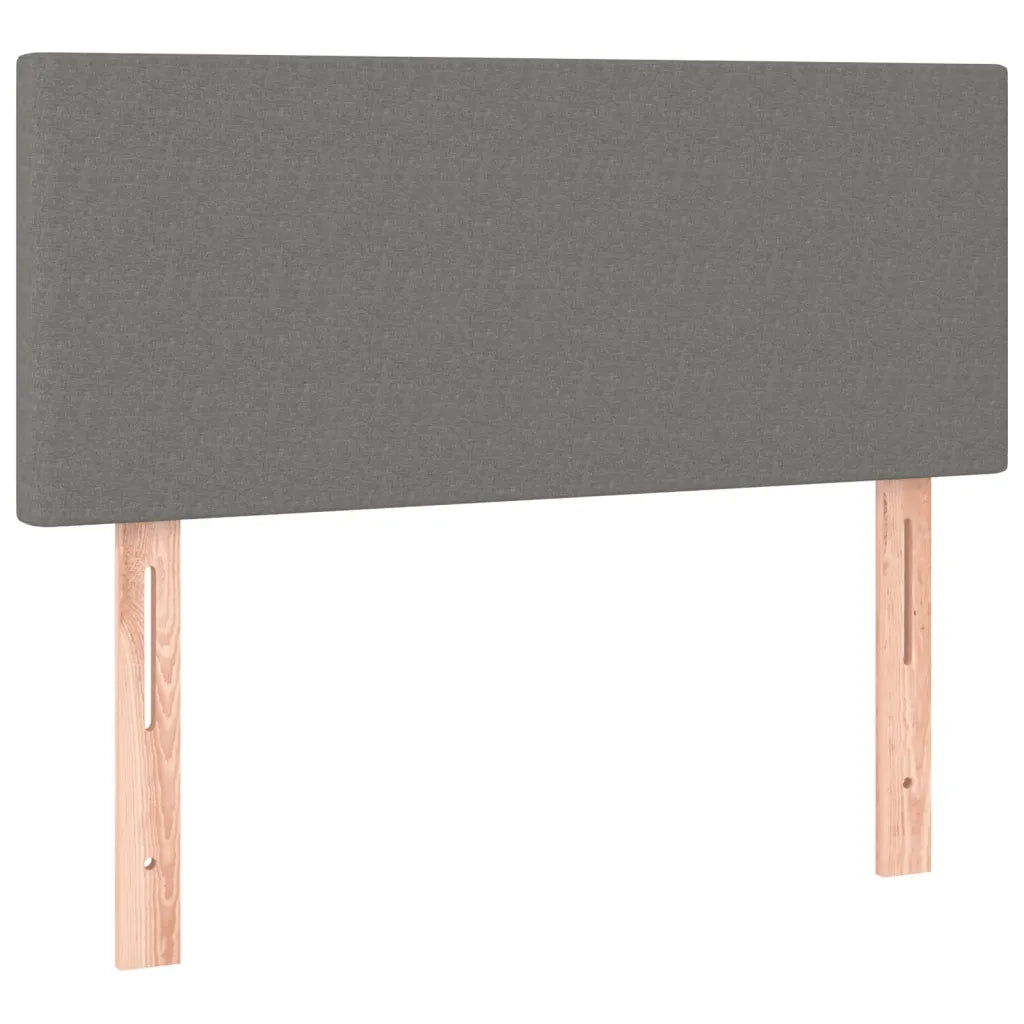 Giroletto a Molle con Materasso Grigio Scuro 120x190cm Tessuto