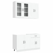 Unità Cucina KALMAR 4 pcs Bianco Legno ingegnerizzato 3438295