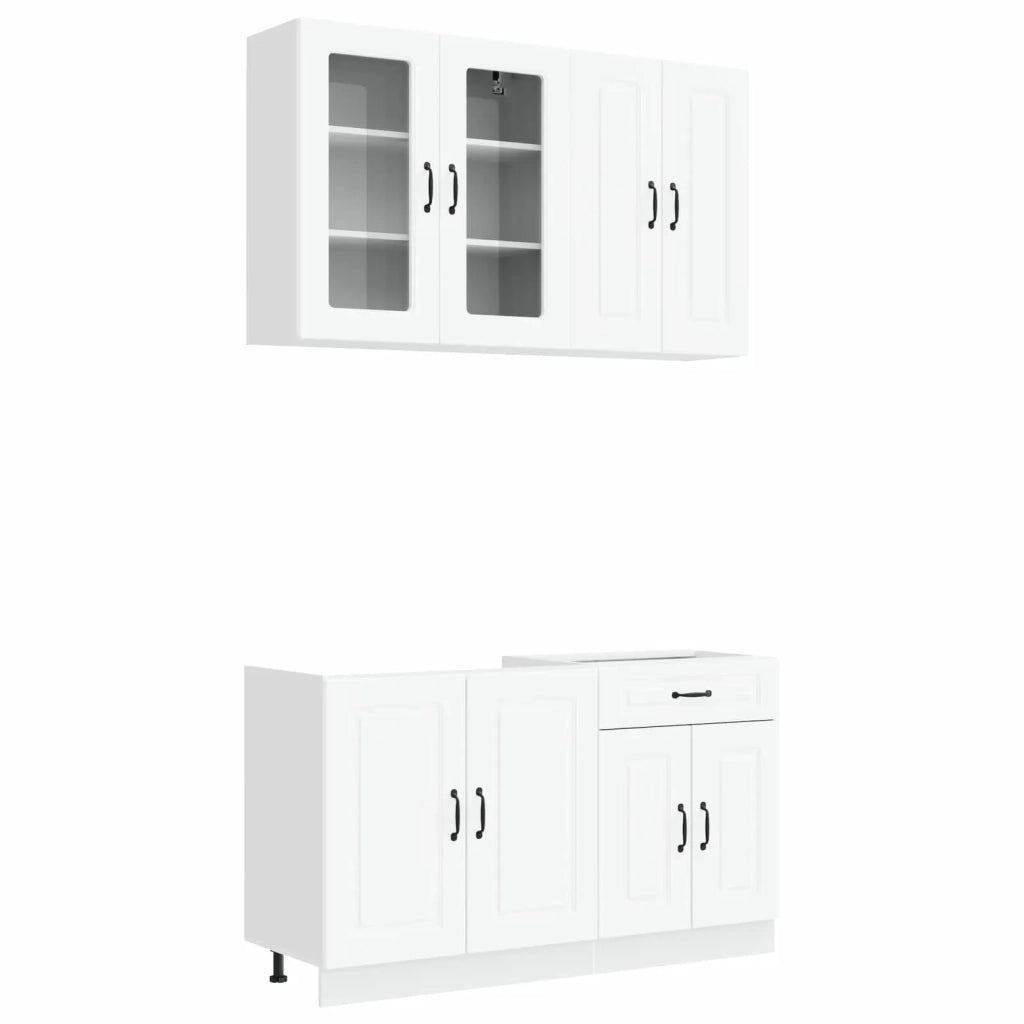 Unità Cucina KALMAR 4 pcs Bianco Legno ingegnerizzato 3438295