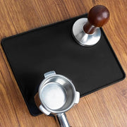 Tampermat in silicone con protezione di bordo, accessorio ideale per una superficie di lavoro pulita, con contenitore per la macinatura, 21,2 x