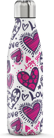 The Steel Bottle Bottiglia termica in Acciaio Inox Capacità 500 ml Chiusura Ermetica - Love