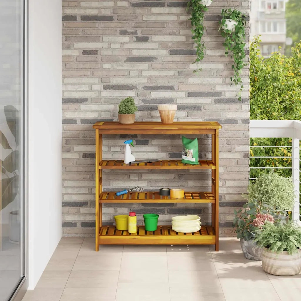 Mobiletto da Giardino con lo scaffale Naturale 90 x 40 x 90cm 42001363