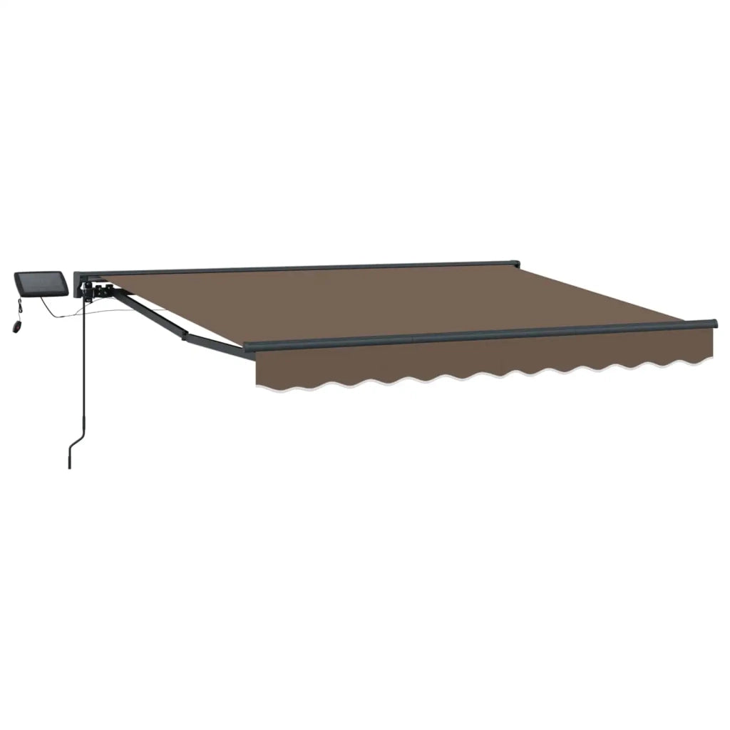 Cornice per Tenda Manuale con LED Tortora 4,5 × 3,5 m 3426302