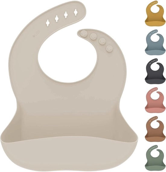 Slabbino in silicone per bambini con contenitore di raccolta, slabbino in silicone per bambini maschi e femmine, libero da BPA e impermeabile, lavabile, slabbino ergonomico per bambini in età prescolare