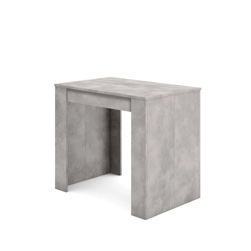Consolle allungabile, 160x90x77cm, Per 8 persone, Tavolo da pranzo, grigio cemento RF2620