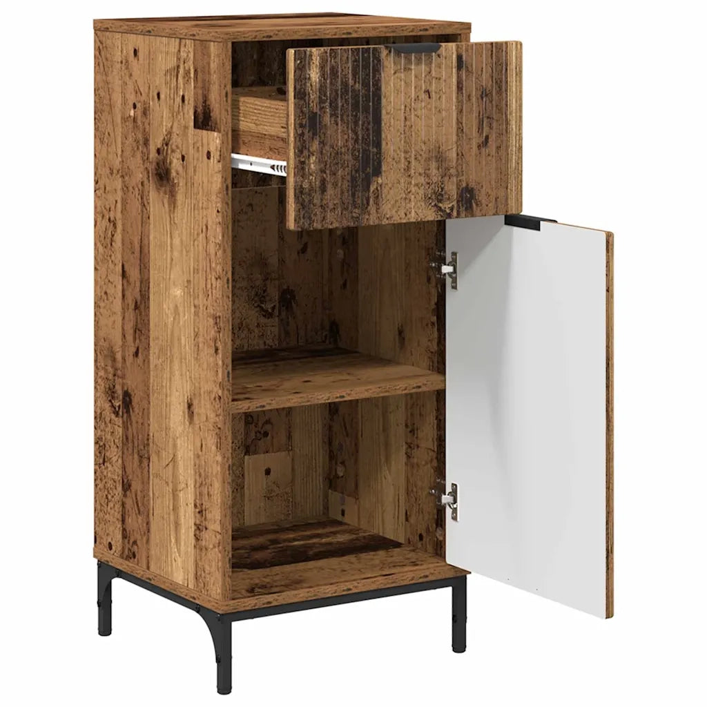 Mobile da Bagno con cassetto Legno vecchio 39,5 x 36 x 88 cm 883402