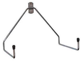 GANCIO PARETE PORTATUTTO A L DOPPIO ART.307- - cm.20x20x5h. - ø mm.8 - 8 pezzi