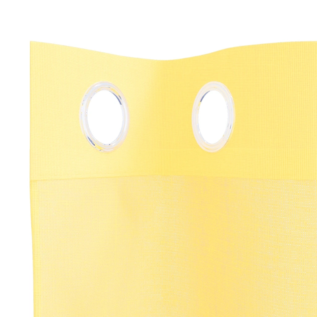 Tende in Voile con Occhielli 2 pz Giallo 4102132