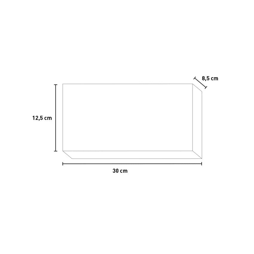 Bruciatore a Bioetanolo per Camini 1,5L 28x12,5x8,5 cm in Acciaio