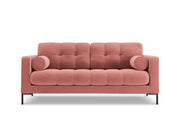 Cosmopolitan Design - Divano "Bali" 2 posti in velluto rosa 