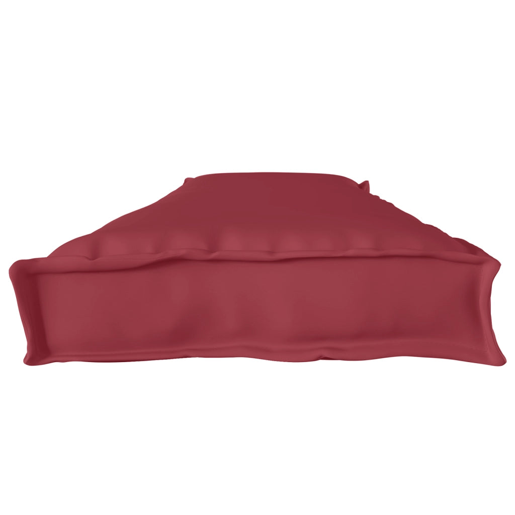 Cuscino per panchina Rosso vino 180x40x8 cm Tessuto Oxford
