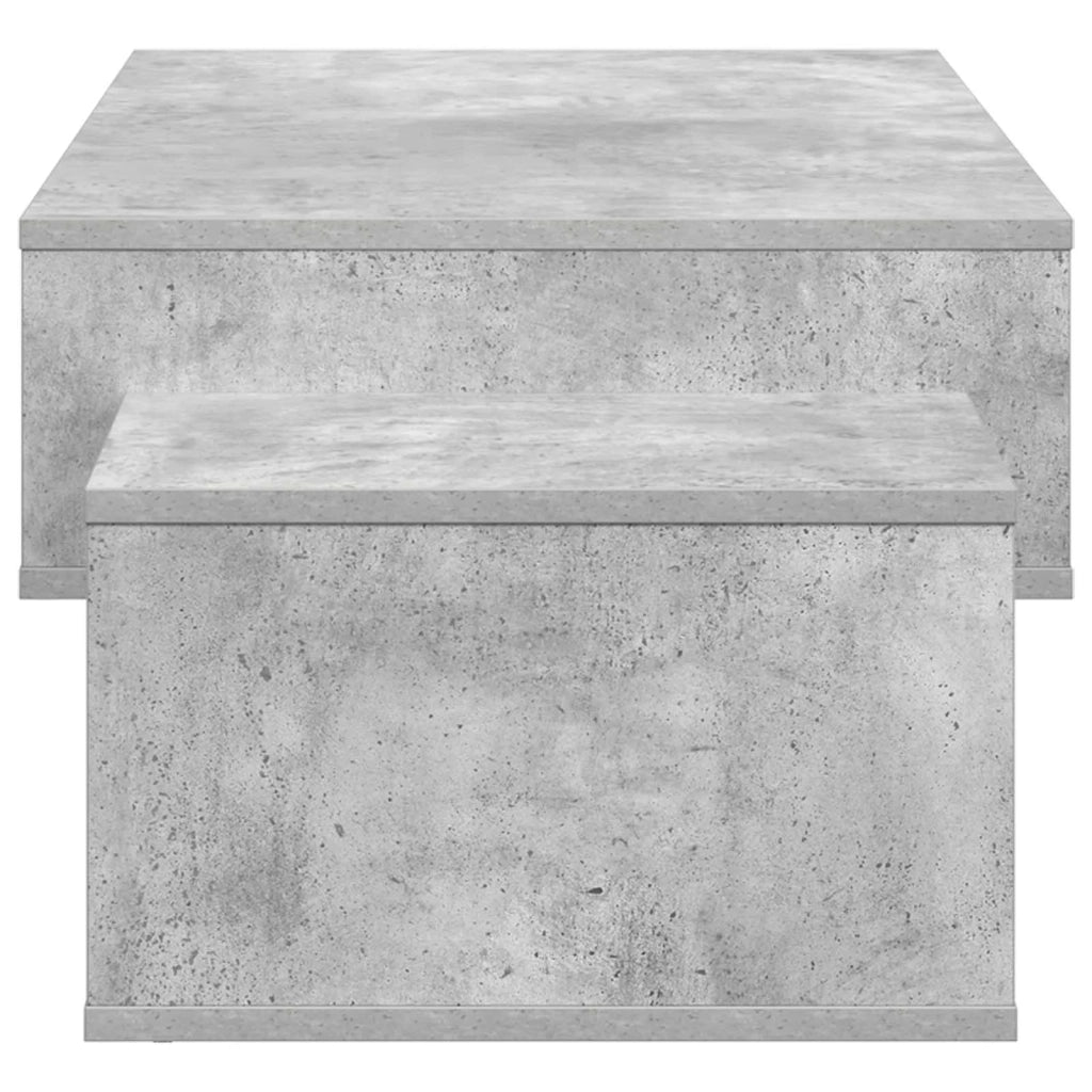 Tavolino da salotto Grigio cemento 105 x 50 x 32,5 cm 8000207