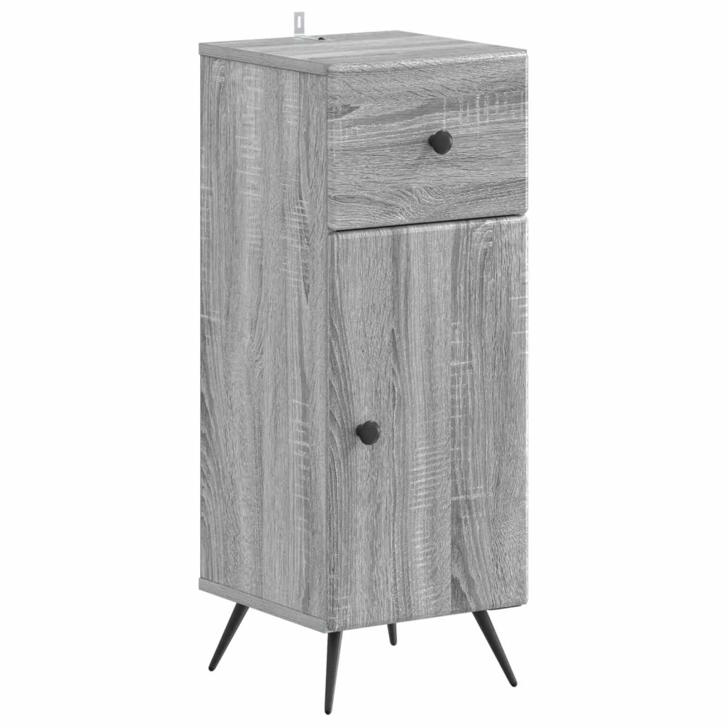 Set di armadietti da bagno in 3 pezzi BREDA Sonoma grigio 3417807