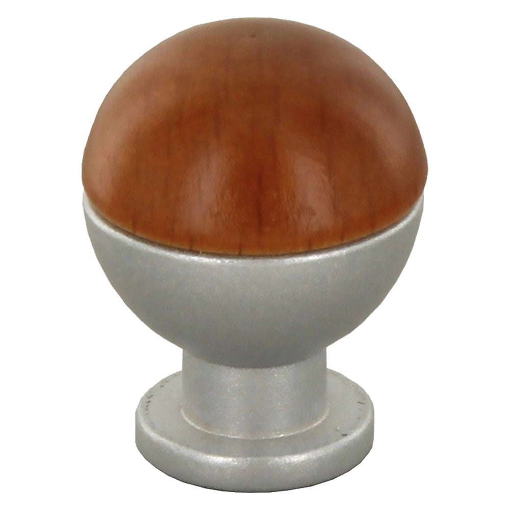 POMOLO IN LEGNO/OTTONE SFERICO ART. 735 mm 18 frassino- 25 pezzi
