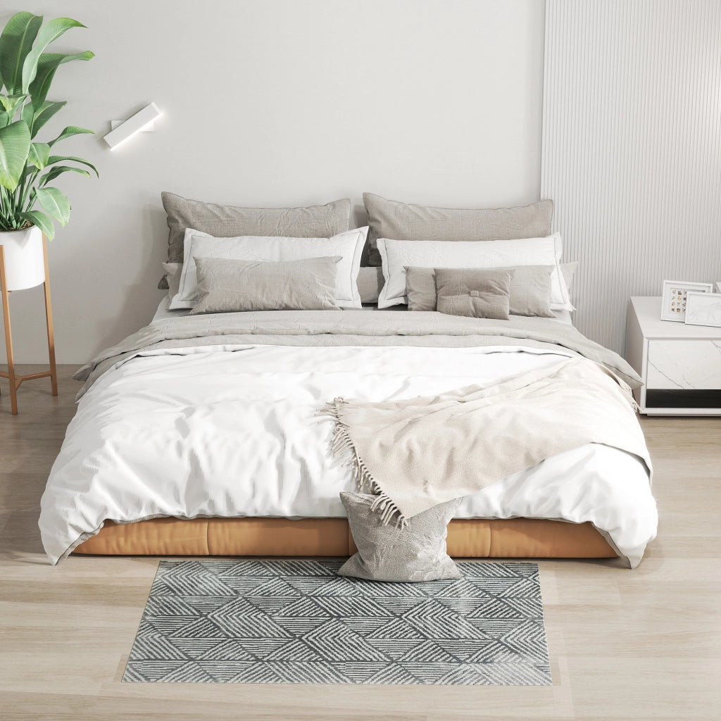 Tappeto moderno soggiorno ¨C zephmum ¨C 150x80 cm grigio scuro